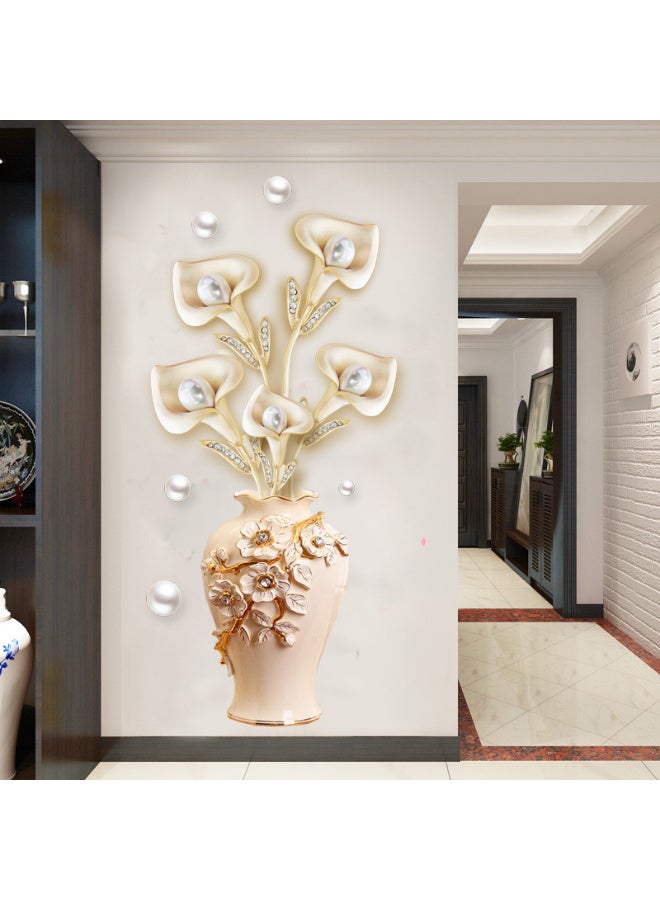 3D Vase Wall Stickers Large Decorative Wall Decals Living Room Bedroom Home Decor DIY Room Decoration - Image 1