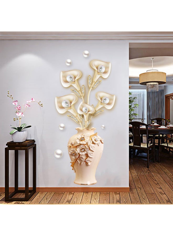 3D Vase Wall Stickers Large Decorative Wall Decals Living Room Bedroom Home Decor DIY Room Decoration - Image 3