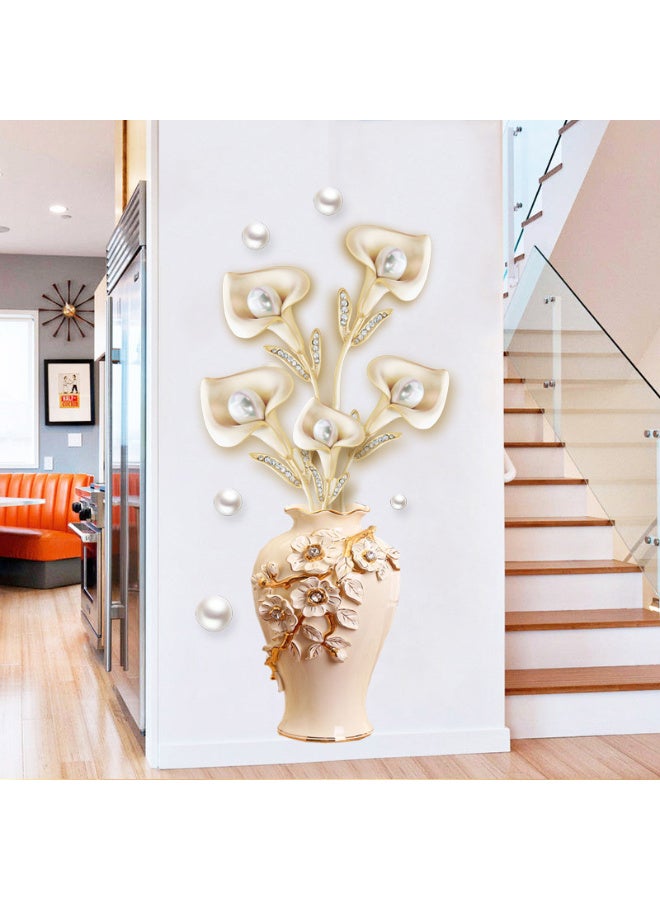 3D Vase Wall Stickers Large Decorative Wall Decals Living Room Bedroom Home Decor DIY Room Decoration - Image 2