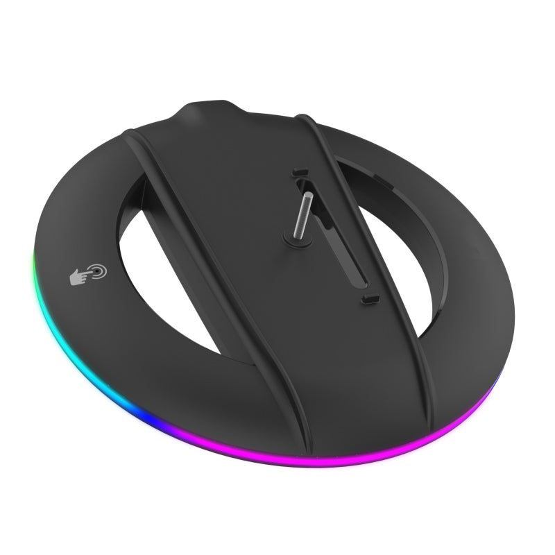 Console Vertical Stand with 14 RGB Lighting Modes - Stable Secure Support for Slim Disc Digital Edition - Enhanced Cooling System for Gaming Setup - Image 3