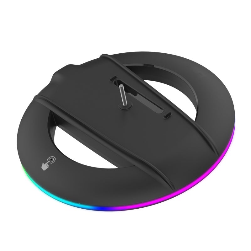 Console Vertical Stand with 14 RGB Lighting Modes - Stable Secure Support for Slim Disc Digital Edition - Enhanced Cooling System for Gaming Setup - Image 2