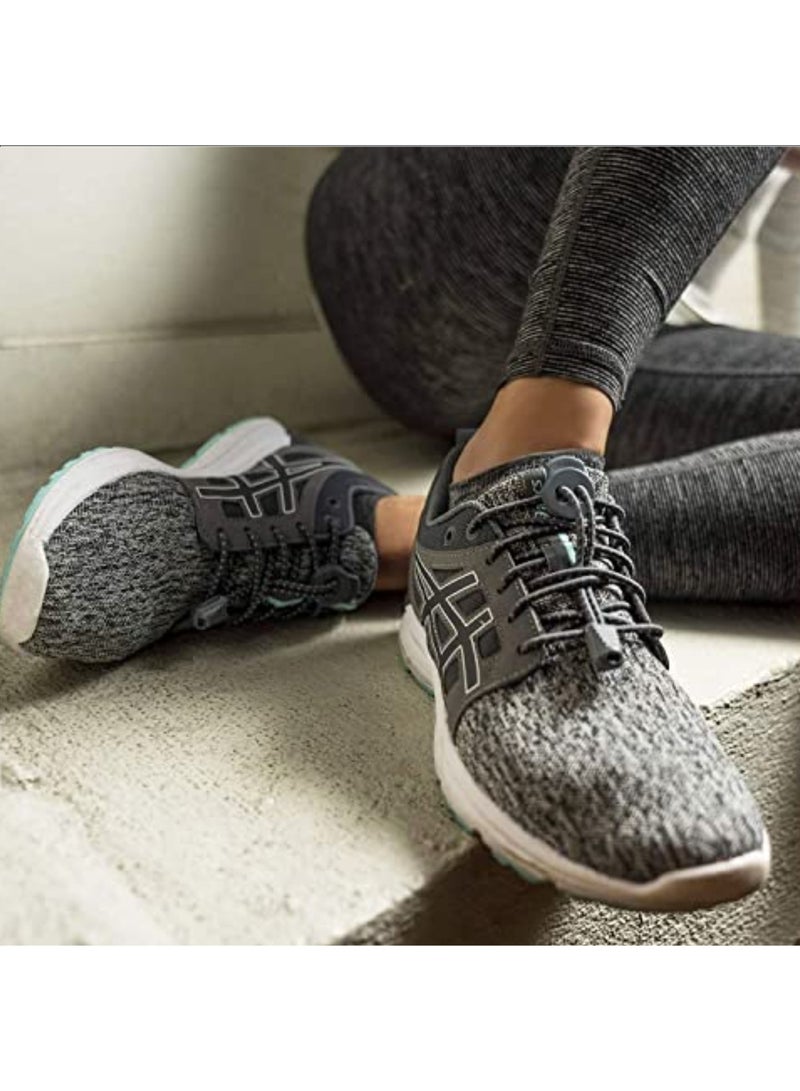 AIWANTO 1 Pair Elastic No Tie Shoelaces Laces One Size Fits All for Kids & Adults Non Tie Lock Elastic Shoe Laces Grey - Image 2