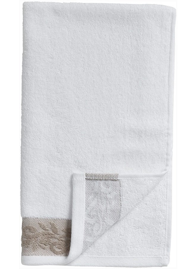 Modern Threads 600 GSM 6-Piece Towel Set with Filgree Jacquard Border Taupe  - Image 2