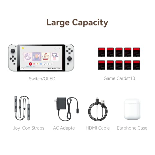 GeekShare Vintage Carry Case Compatible with Switch/Switch OLED - Portable Hardshell Travel Carrying Case fit Switch Console with Acrylic Strap - Image 4