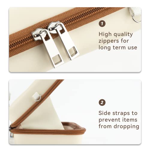GeekShare Vintage Carry Case Compatible with Switch/Switch OLED - Portable Hardshell Travel Carrying Case fit Switch Console with Acrylic Strap - Image 3