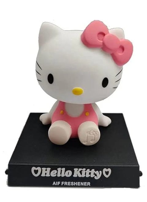 Hello Kitty Action Figure Limited Edition Bobblehead with Mobile Holder for Car Dashboard, Office Desk & Study Table