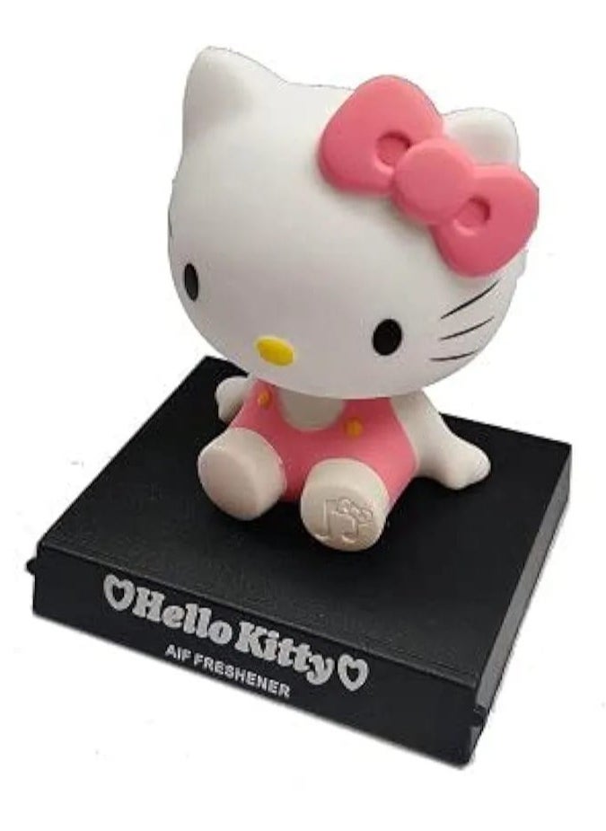 null - Hello Kitty Action Figure Limited Edition Bobblehead with Mobile Holder for Car Dashboard, Office Desk & Study Table - Image 1