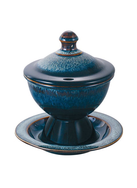 Date & Sweet Bowl with Base Plate & Lid 6"