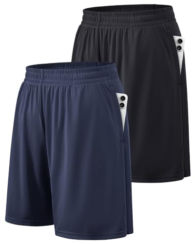 BALENNZ Athletic Shorts for Men with Pockets and Elastic Waistband Quick Dry Activewear - Image 1