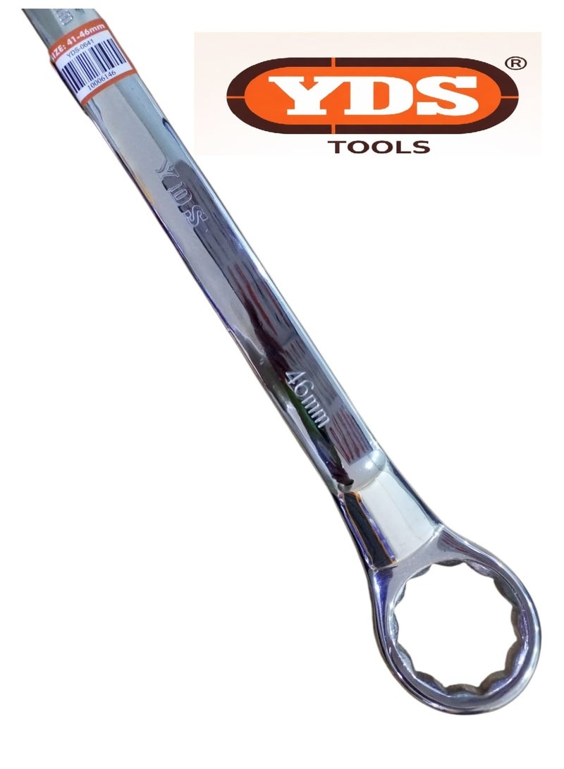 YDS Double Offset Ring Spanner 41×46 mm – Heavy Duty Chrome Vanadium Steel – Model 10006146 – Weight 1795 g - Image 4