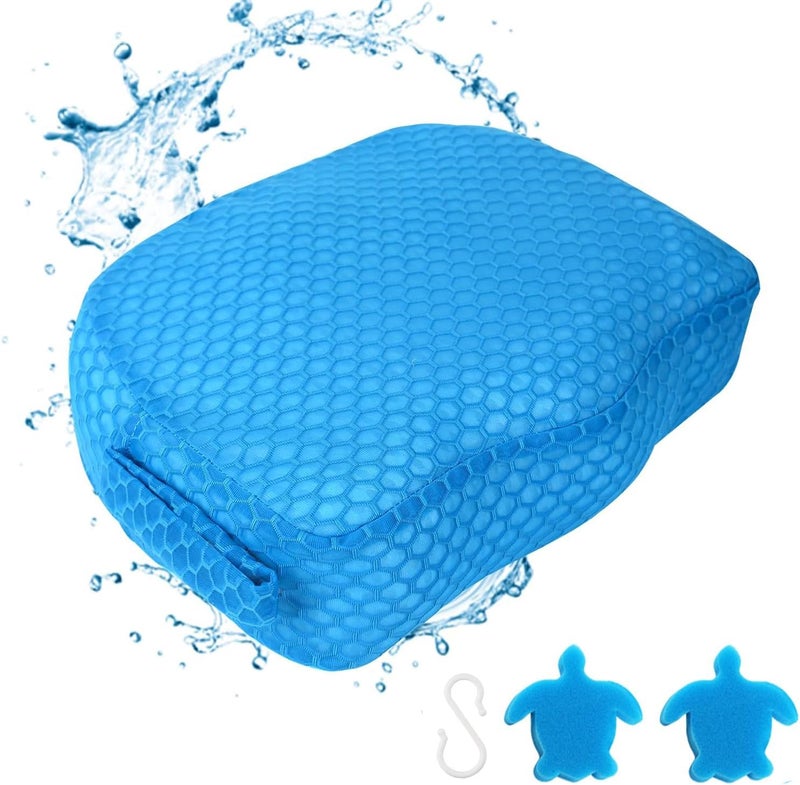 Samplife Hot Tub Booster Seat, Weighted SPA Booster Seat Cushion for Adults, 3D Air Mesh Inflatable Hot Tub Seat Accssories with Non-Slip Micro Dot Bottom,Indoor or Outdoor Quick Dry Hot Tub Pillow - Image 2