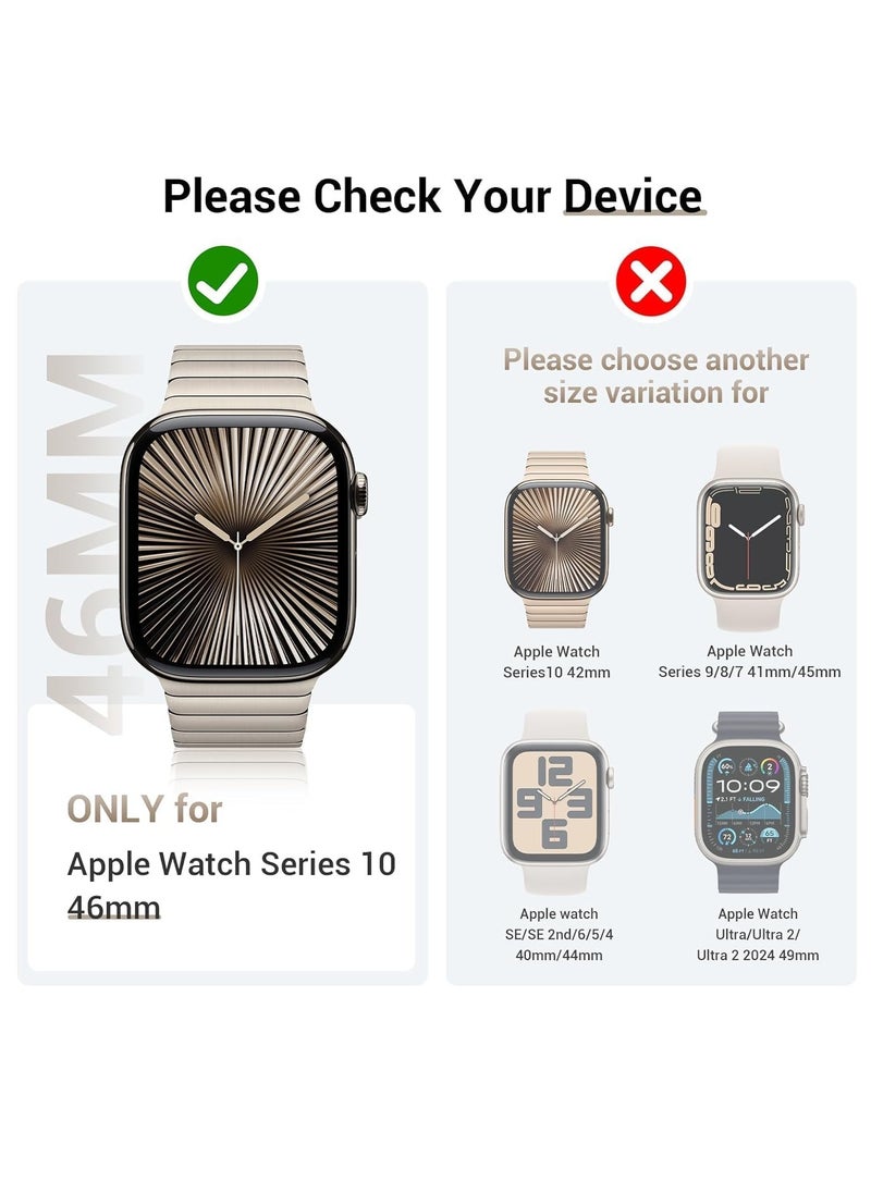 Apple Watch Series 10 46mm, case with Tempered Film Screen Protector, Full Protective Hard PC Bumper Touch Sensitive HD Screen Cover(46mm,Clear)  - Image 5