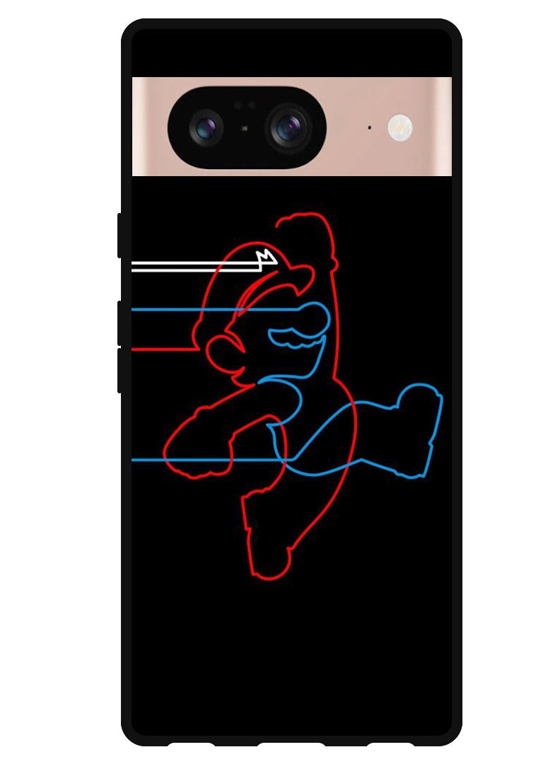 Theodor Protective Case Anti Scratch Shock Proof Bumper Cover For Google Pixel 8 Mario walk - Image 1