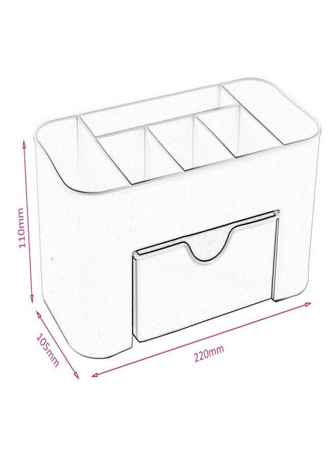 Clopic - Cosmetics Storage Box, Cosmetic Make Up Organiser Display Table Desktop Storage Stand, Cosmetic Drawer Type Storage Box Case Holder Brush Pen Jewelry Organizer Saving Space (Multicolor) - Image 4