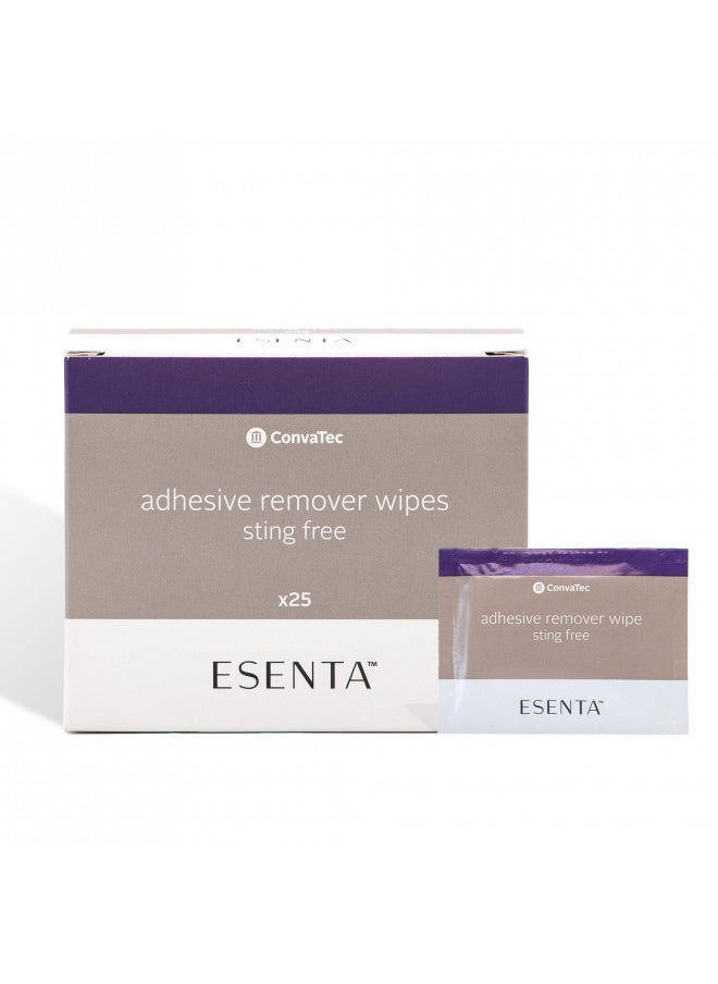 convatec Convatec Esenta Adhesive Remover Wipes For Around Stomas And Wounds Sting Free Alcohol Free 25Ct Box  - Image 1