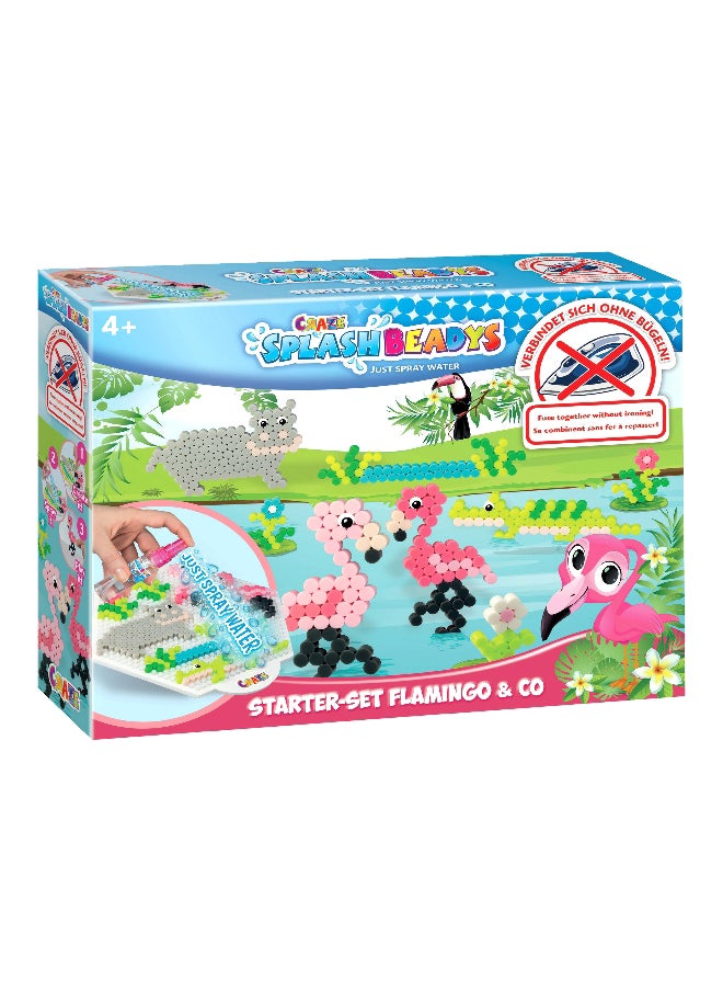 CRAZE - Margele Flamingo Splash Beadys Starter Set Multicolor 20.3 x 6 x 26 cm CRZ20579 - Image 1