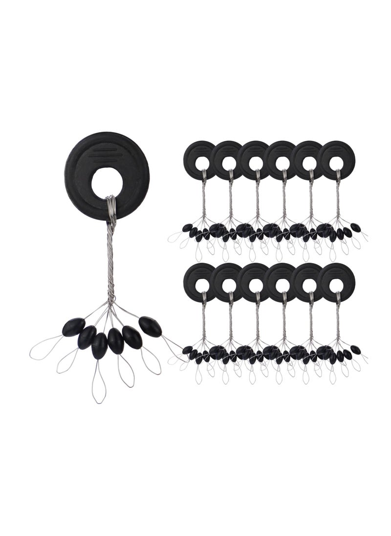 SYOSI Bobber Stops Rubber Bobber Stoppers for Fishing Line, 600pcs Weight Stoppers Fishing  - Image 1