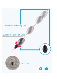 SYOSI Bobber Stops Rubber Bobber Stoppers for Fishing Line, 600pcs Weight Stoppers Fishing  - Image 2