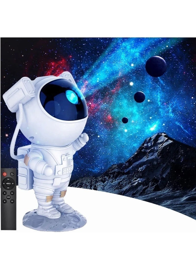 Happy Home Astronaut Galaxy Star Projector Night Light – LED Space Nebula Ceiling & Wall Projector with 8 Colorful Galaxy Effects and Twinkling Stars, Remote Control, 45/90 Minute Sleep Timer, 360° Magnetic Rotating Head, Adjustable Brightness, Multiple Lighting Modes, Kids Bedroom Night Lamp, Gaming Room Decor, Home Theater Light, Relaxation Ambient Lamp, Modern Space Decoration, Birthday, Christmas & Holiday Gift for Kids and Adults - Image 3