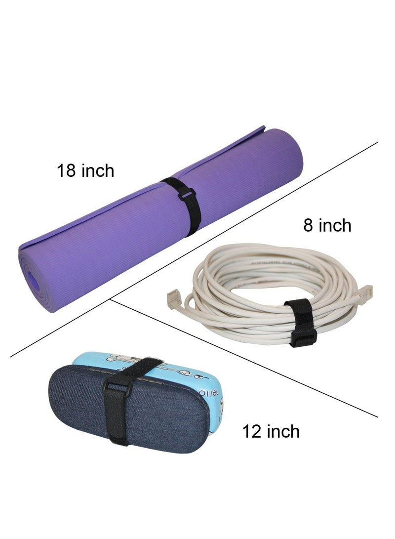 مجموعة أربطة كابلات فيلكرو قابلة لإعادة الاستخدام (20 قطعة) لتنظيم الأسلاك والشاحن والأسلاك - Image 5