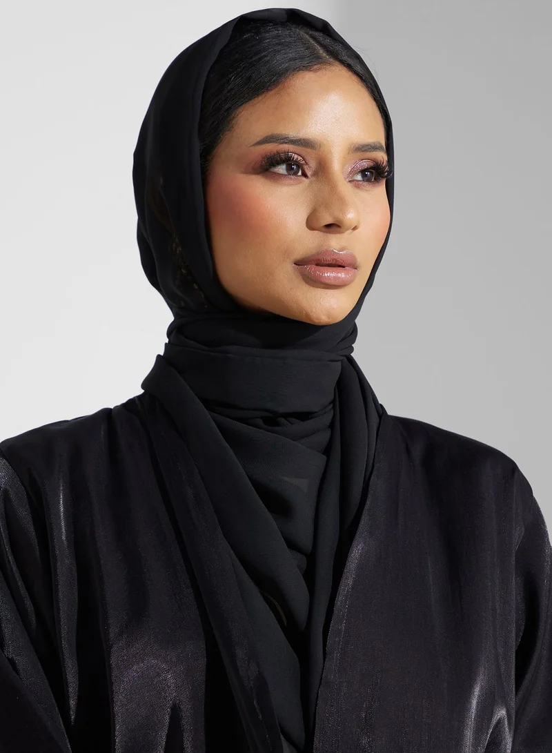 Khizana Embroidered Detail Abaya With Sheila