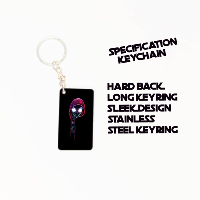 OUTFITQUE OUTFITQUE Premium (Pack of 2) Anime-130 Printed Long Keychain For Bike, Scooty, Car, MDF Keyholder - Image 2