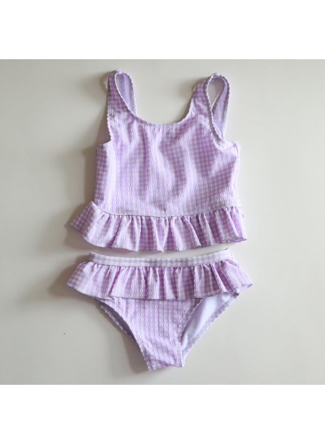 Girls' Split Swimsuit  New South Korea Swimsuit Quick-drying Vacation Lace Swimsuit Cute Princess Swimsuit