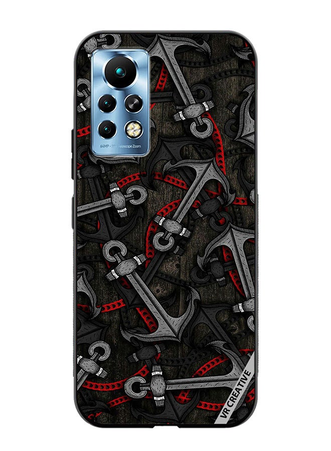 VR CREATIVE Protective Case Cover For Infinix Note 11 Pro Anchor Leggings Design Multicolour - Image 1