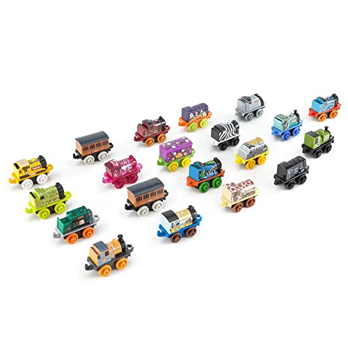 Thomas & Friends Toy Trains MINIS 20 Pack of Miniature Push-Along Engines & Railway Vehicles for Pretend Play Preschool Kids Ages 3+ Years (Amazon Exclusive) - Image 3