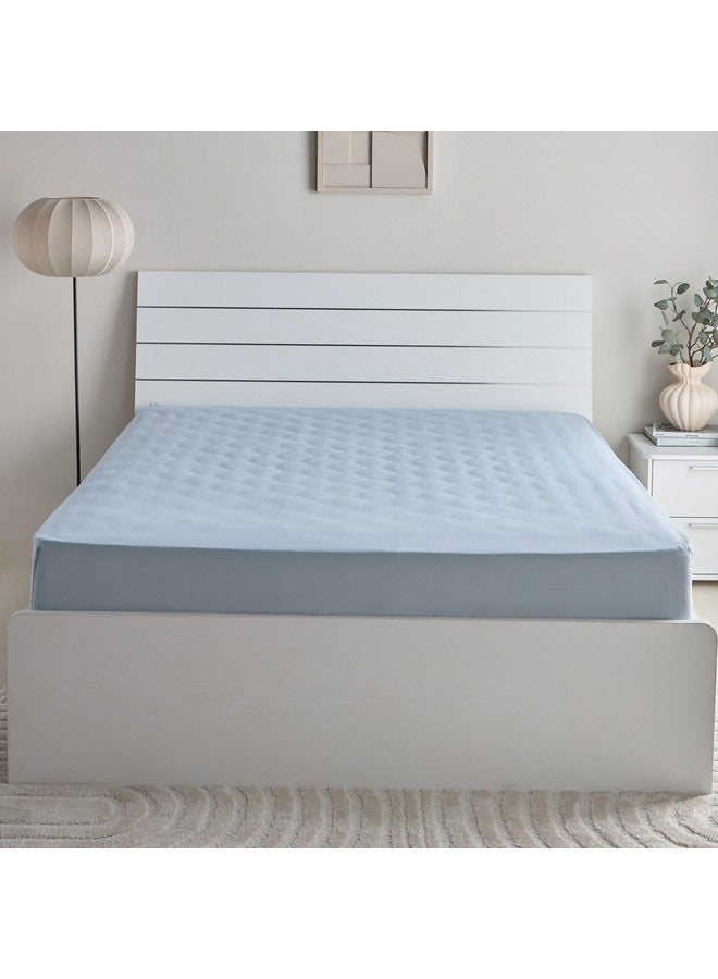 Home Box Bristol Polycotton Olympic Queen Fitted Sheet 200 x 25 x 160 cm - Image 1