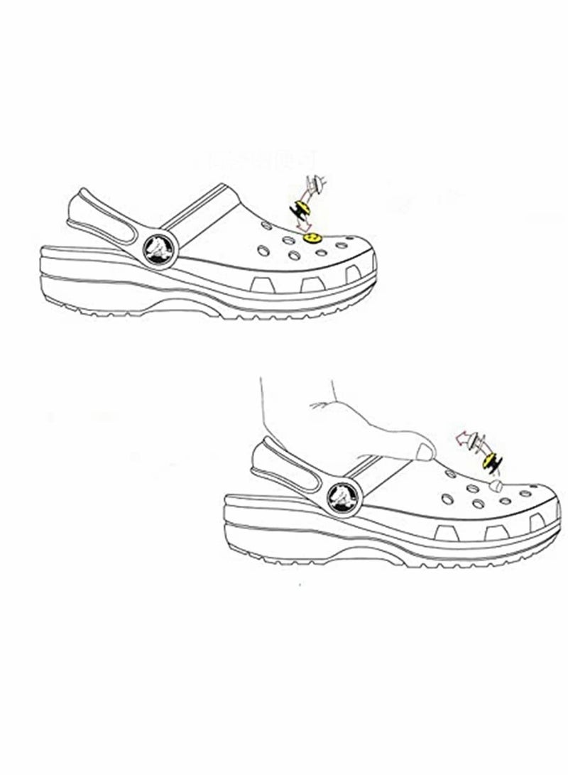 Zikra 12 قطعة زينة أحذية عشوائية من الفرو، لأسورة كروك، أساور ملونة جميلة، زينة أساور كروك، هدايا حفلات - Image 5