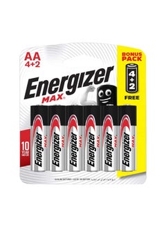 Energizer Max E91BP12 Alkaline AA Batteries (Pack of 8 + 4)