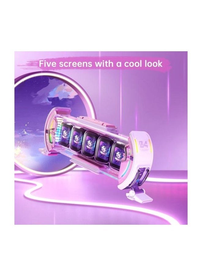 Divoom Times Gate Pixel Art Informative Display (Pink) - Image 3