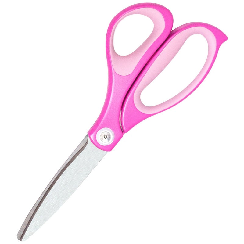 PLUS Fit Cut Curve Scissors 8" Pink - Image 1