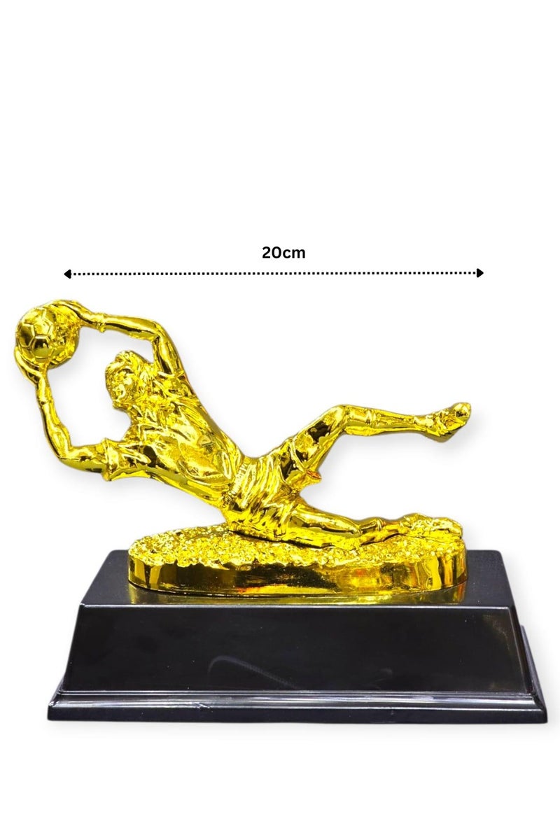 سبال كأس حارس المرمى مقاس 20 سم - جائزة كرة القدم باللون الذهبي لأفضل حارس مرمى وإنجازات كرة القدم - Image 2