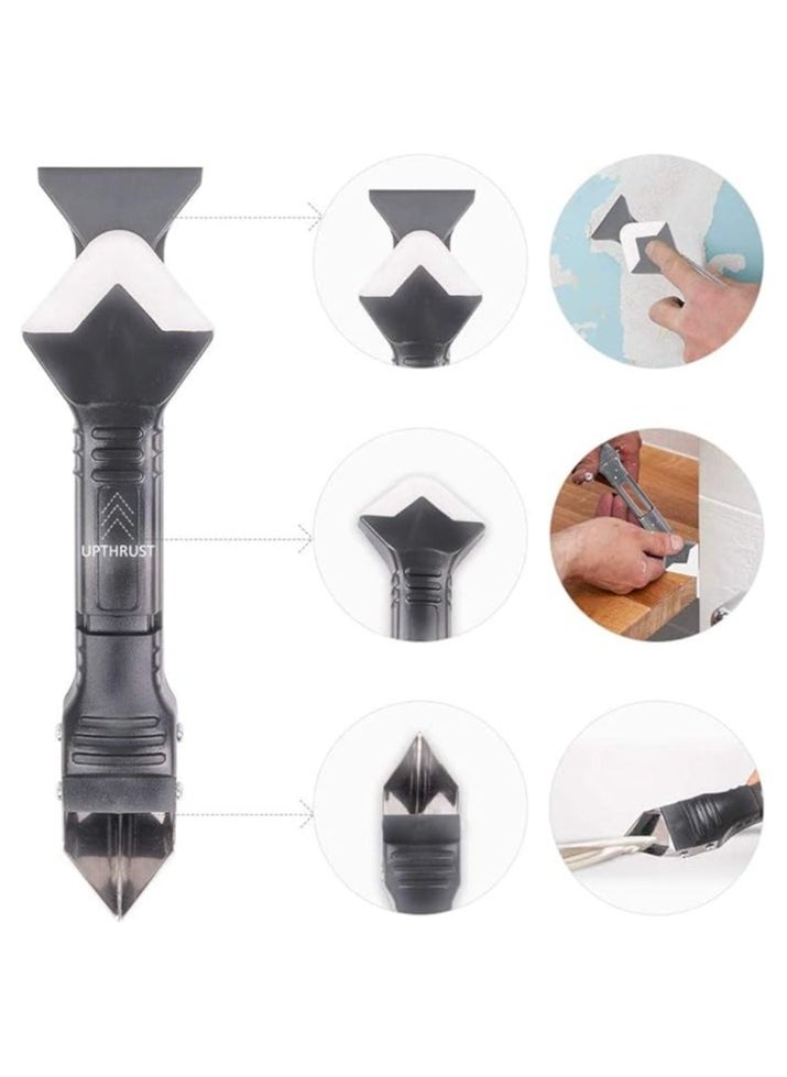 INFLUX 3 in 1 Silicone Caulking Tool Kit stainless steelhead Sealant Finishing Tool Grout Sc, Caulk Remover and Sealant Sc Tool, Caulk Removal Tool for Kitchen Bathroom Window  - Image 4