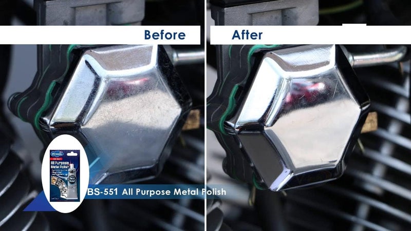 Bossil All Purpose Metal Polish Clean & Polish Metal Surfaces Chrome, Aluminum, Stainless Steel, Copper Brass, etc. BS - 8551 - Image 1