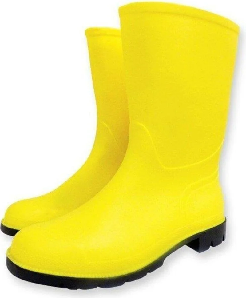جيزر Yellow PVC Rubber Short Boots (Number 43)