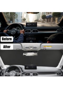 Cool Baby COOLBABY Windshield Sun Shade for Mazda CX-5 CX5 2017 2018 2019 2020 2021 2022 2023 Foldable Front Window Sunshade Screen Blocks UV Rays, Protector Cover Keeps The Vehicle Cooler  - Image 2