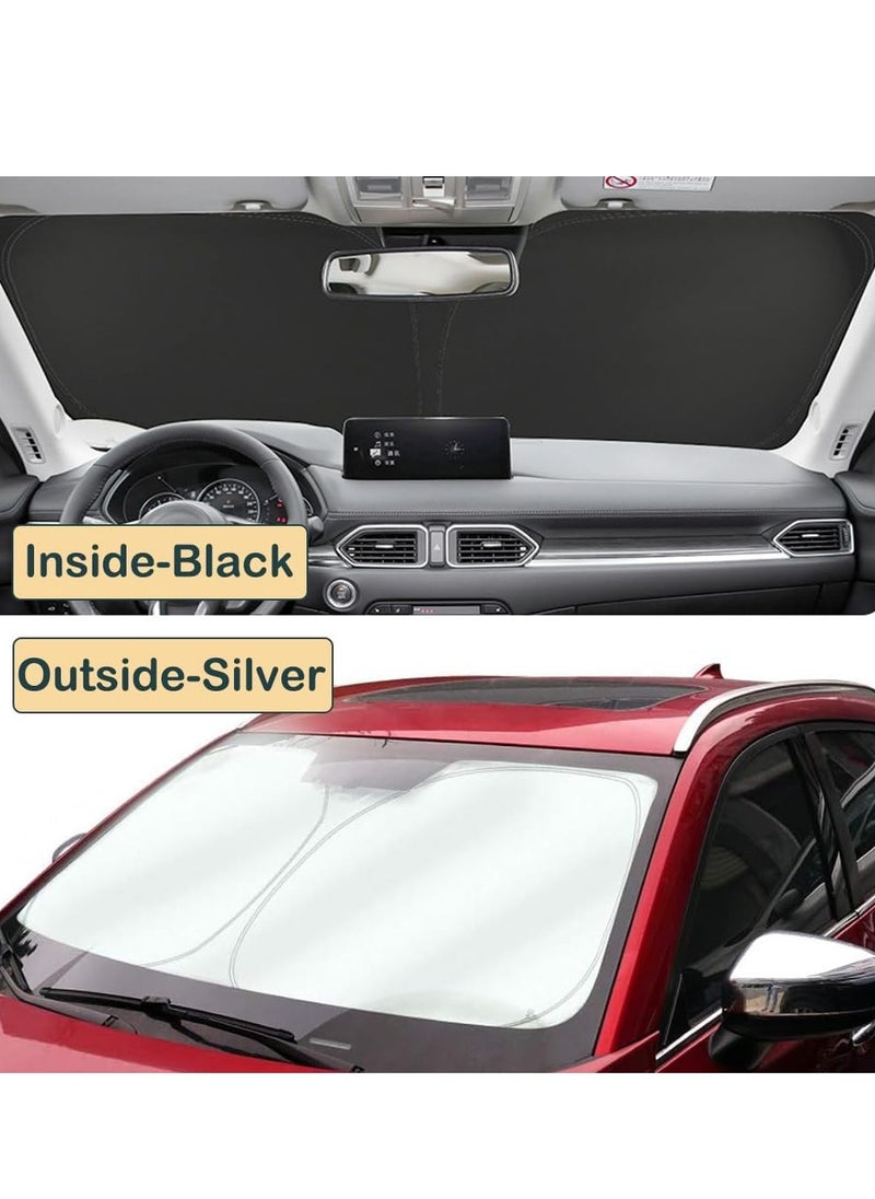 Cool Baby - COOLBABY Windshield Sun Shade for Mazda CX-5 CX5 2017 2018 2019 2020 2021 2022 2023 Foldable Front Window Sunshade Screen Blocks UV Rays, Protector Cover Keeps The Vehicle Cooler - Image 1