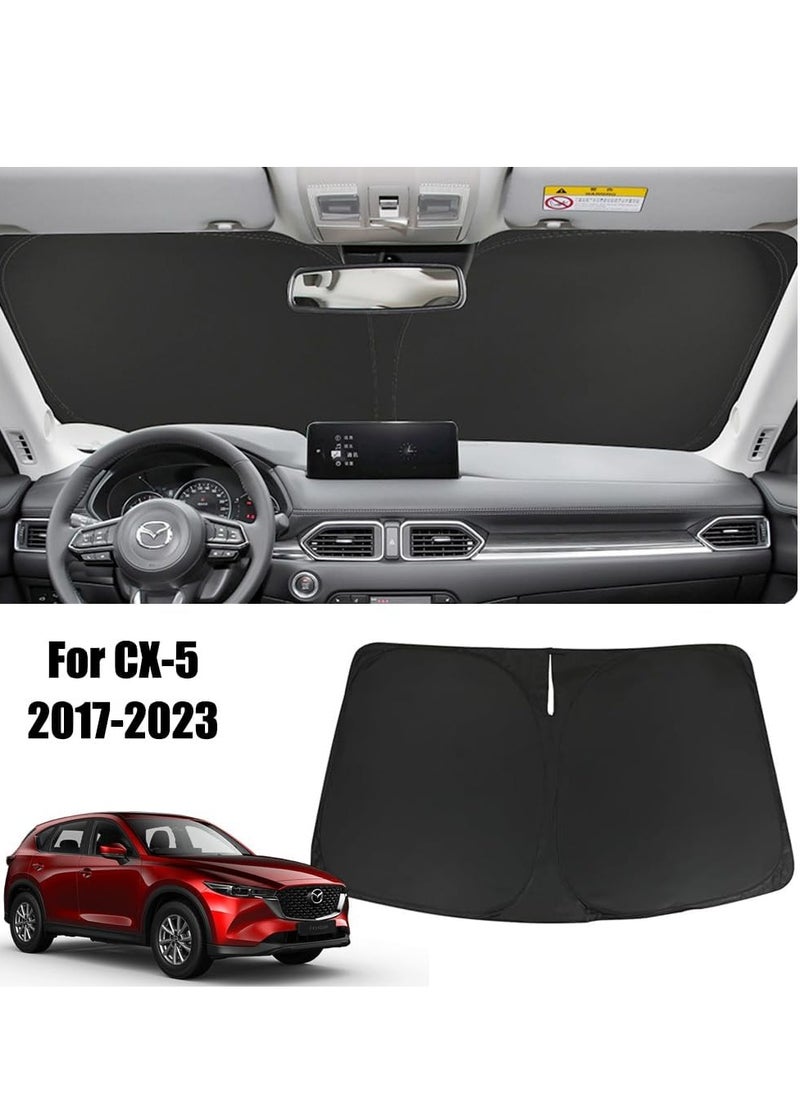 Cool Baby - COOLBABY Windshield Sun Shade for Mazda CX-5 CX5 2017 2018 2019 2020 2021 2022 2023 Foldable Front Window Sunshade Screen Blocks UV Rays, Protector Cover Keeps The Vehicle Cooler - Image 1