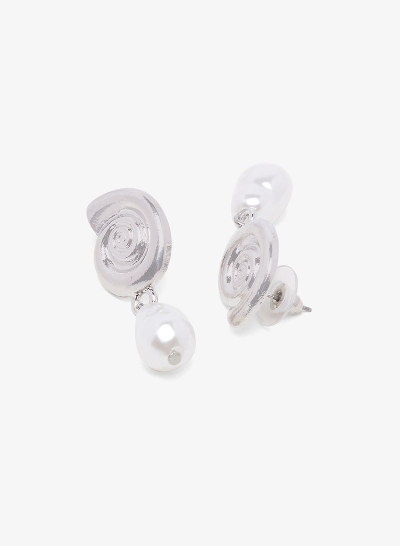 ELLA Gold Drop Down Earrings - Image 1