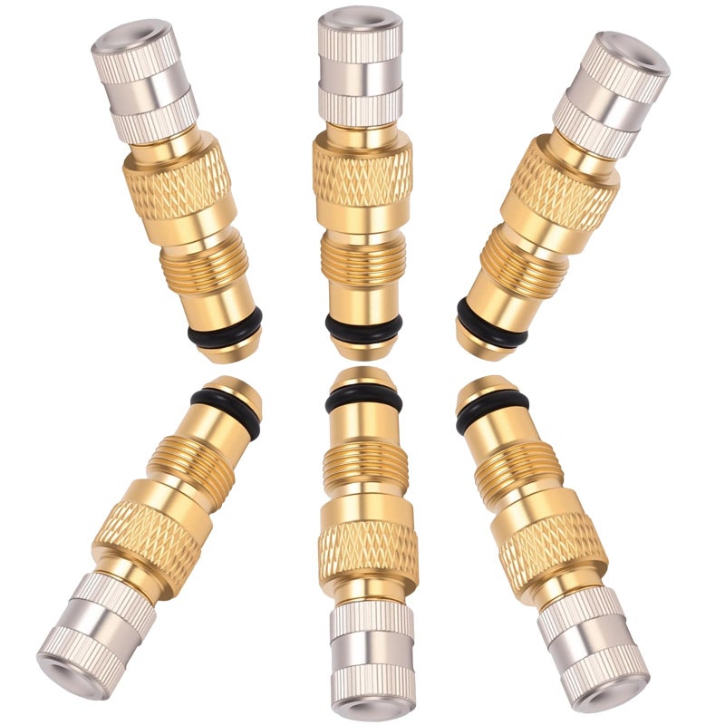 3DSKY Brass Tire Valve Stem Set 3DSKY Tractor Air Liquid Valve TR218A TR618A CH3 Core Housings Metal Replacement Stems for Farm Equipment Trailers 6PK - Image 3
