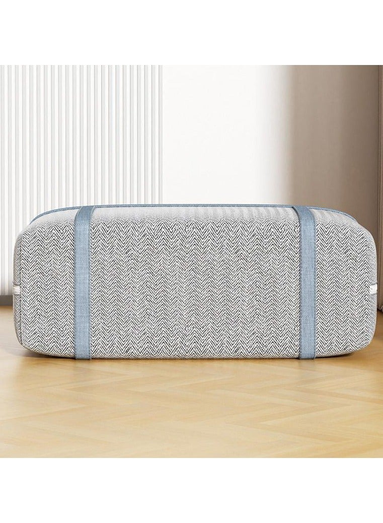 Hanayo Storage Bags Dust Proof Foldable Closet Organizers Storage Containers with Handle Storage Containers for Bedding Comforters(Grey) - Image 3