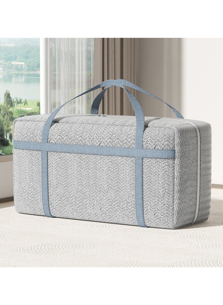 Hanayo Storage Bags Dust Proof Foldable Closet Organizers Storage Containers with Handle Storage Containers for Bedding Comforters(Grey) - Image 5