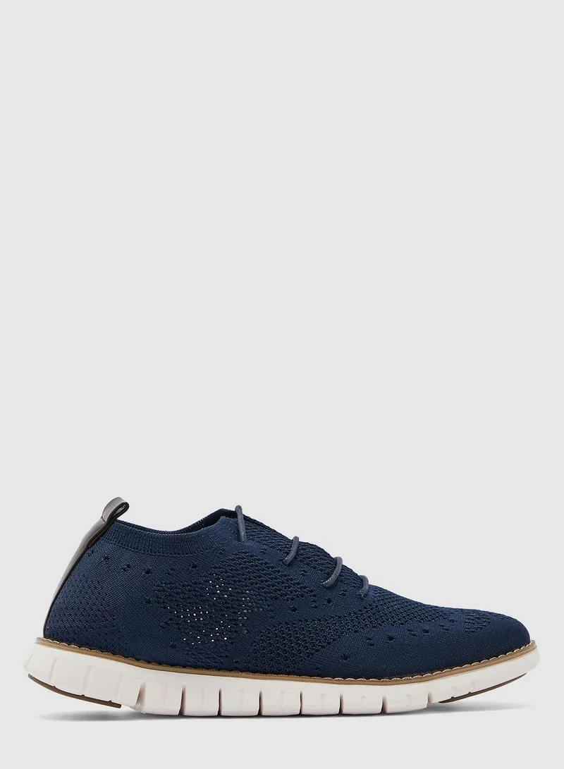 Robert Wood Knitted Casual Lace Ups