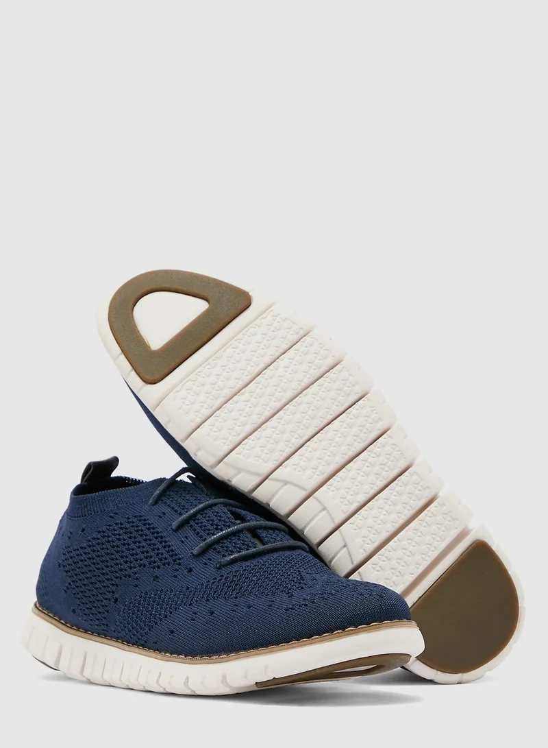 Robert Wood Knitted Casual Lace Ups