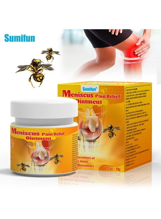 Sumifun Meniscus Pain Relief Ointment Joint Pain Relief Cream Knee Care Bee venom Balm for Joint Care Treatment Gel Cream Bee Venom Pain Relief Cream 20g - Image 1