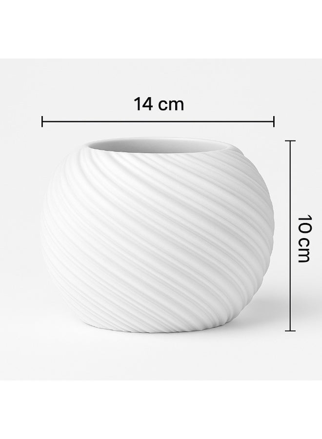 أخوة ثلاثي الأبعاد مزهرية ذا تويست – تصميم حلزوني عصري لزهور الديكور والنباتات الصناعية - Image 4