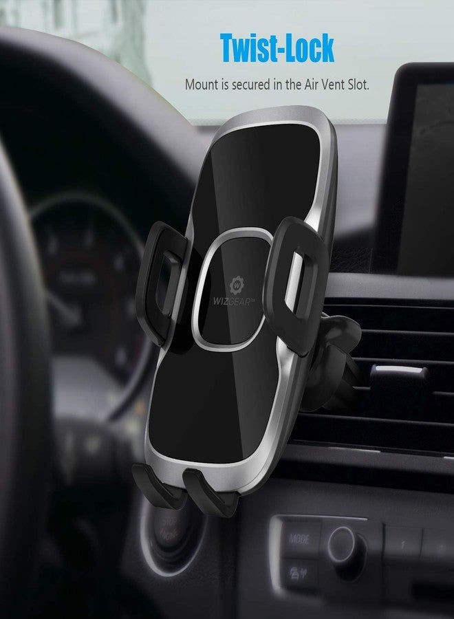 WizGear Phone Holders for Your Car, Car Air Vent Phone Mount, Car Phone Holder with Twist Lock Hook Clip for A Strong Hold to Vent, Compatible with iPhones and All Smartphones (2 Pack) - Image 2